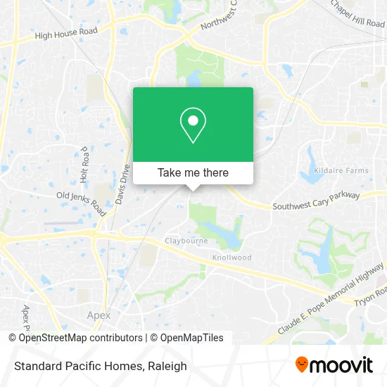 Standard Pacific Homes map
