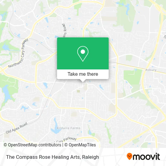 The Compass Rose Healing Arts map