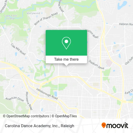 Carolina Dance Academy, Inc. map