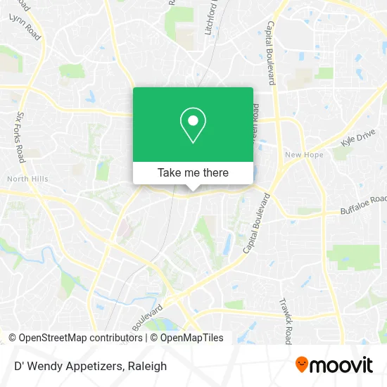 D' Wendy Appetizers map