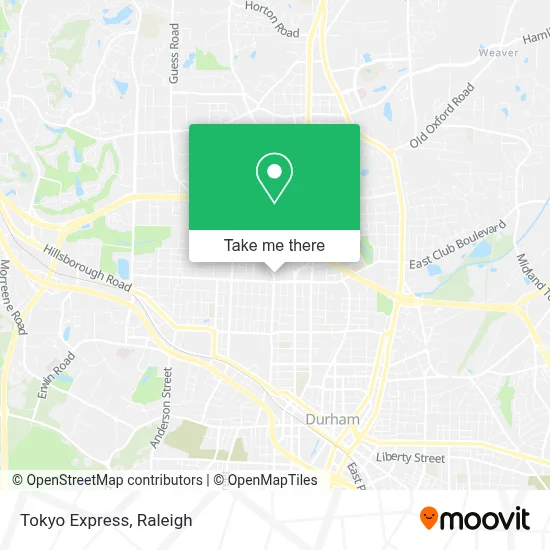 Tokyo Express map