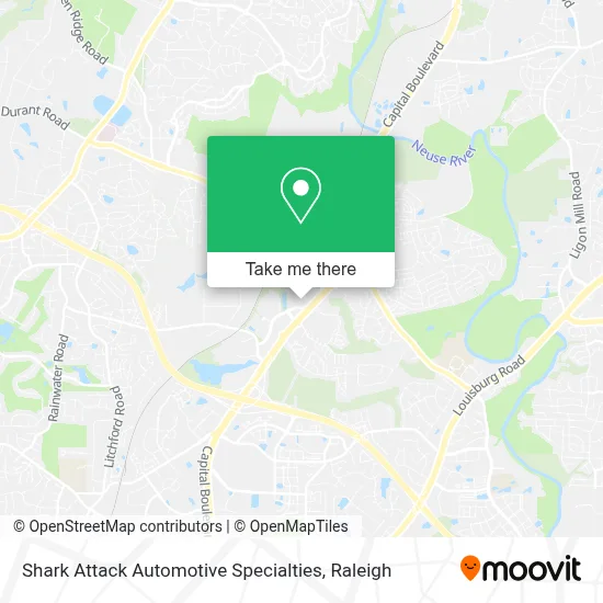 Shark Attack Automotive Specialties map