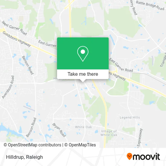 Hilldrup map