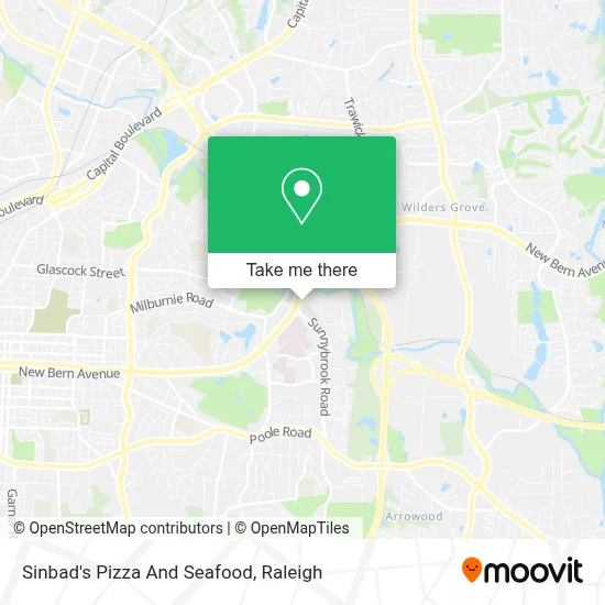 Sinbad's Pizza And Seafood map