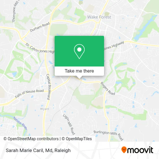 Sarah Marie Caril, Md map
