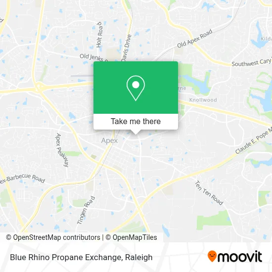 Blue Rhino Propane Exchange map
