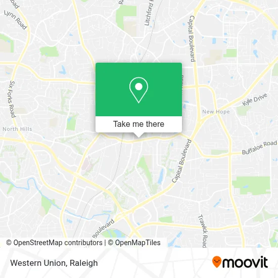 Western Union map