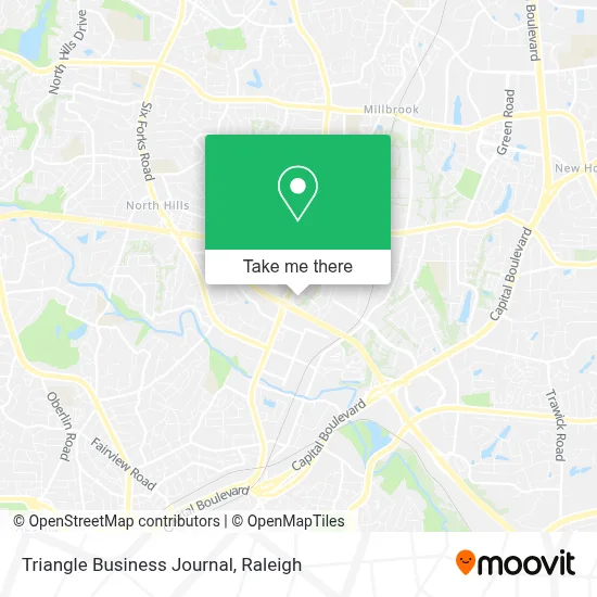 Triangle Business Journal map