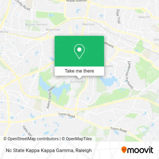 Nc State Kappa Kappa Gamma map
