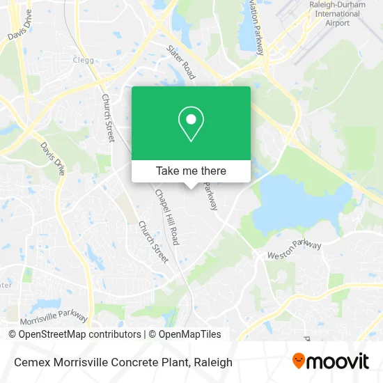 Cemex Morrisville Concrete Plant map