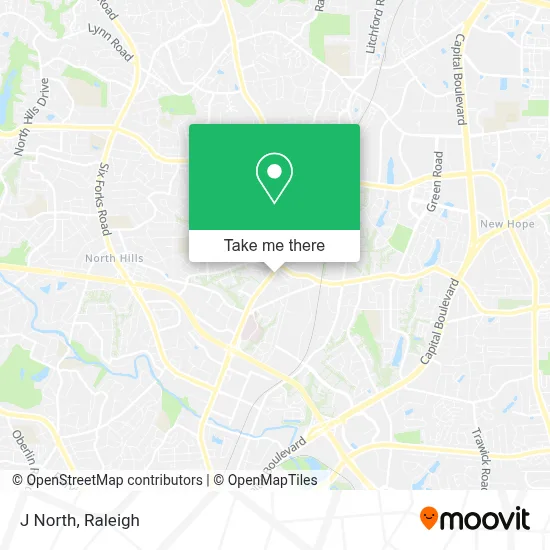 J North map