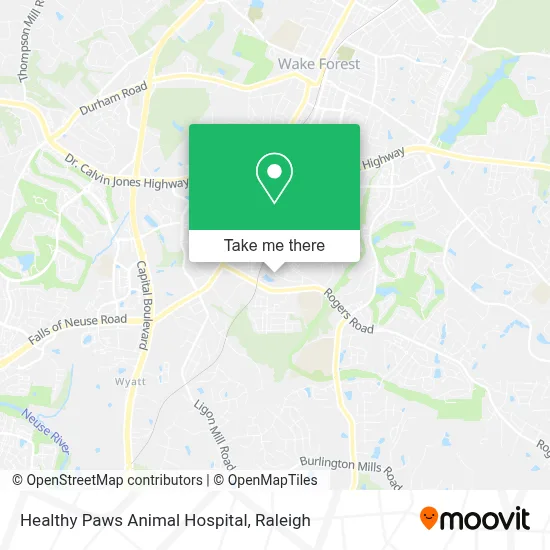 Healthy Paws Animal Hospital map