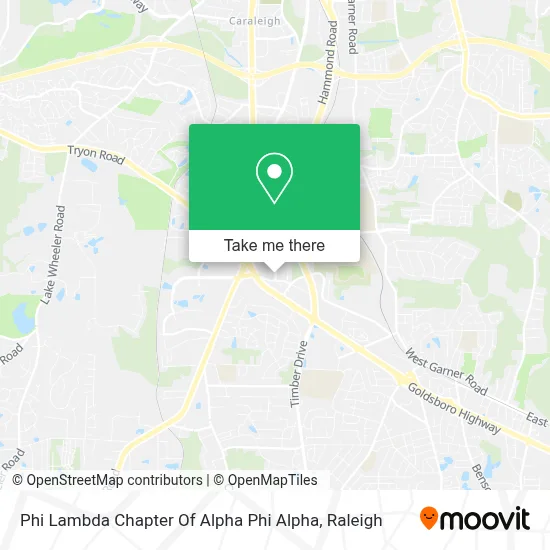 Phi Lambda Chapter Of Alpha Phi Alpha map