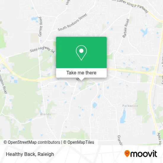 Healthy Back map