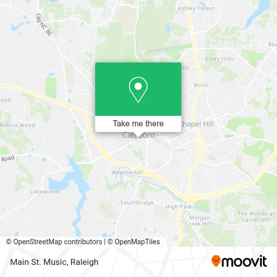 Main St. Music map