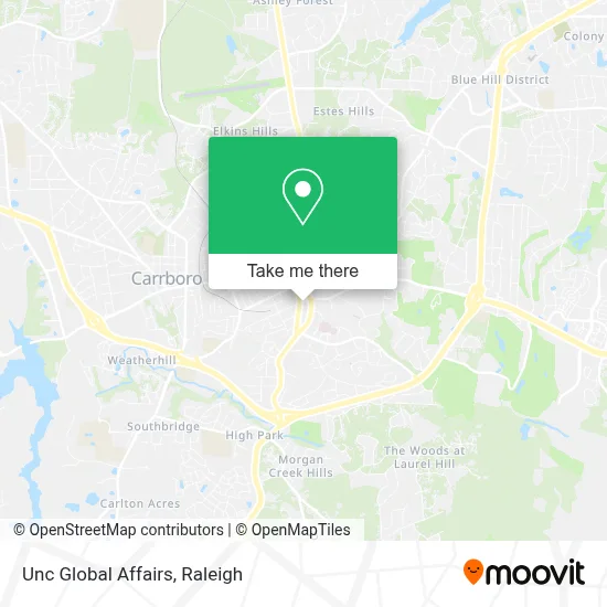 Unc Global Affairs map