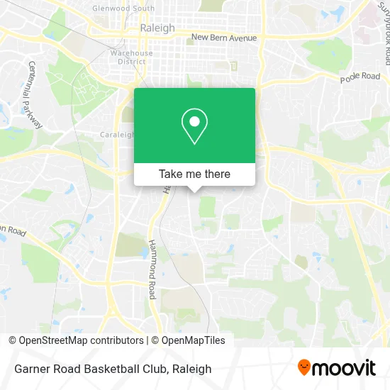 Garner Road Basketball Club map