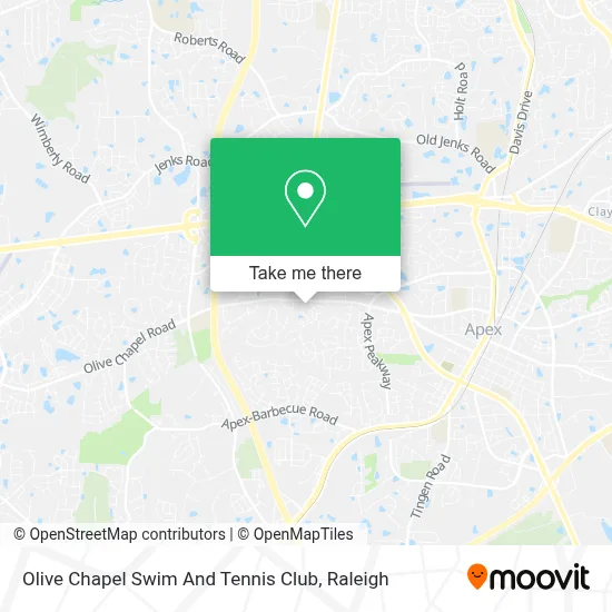 Olive Chapel Swim And Tennis Club map