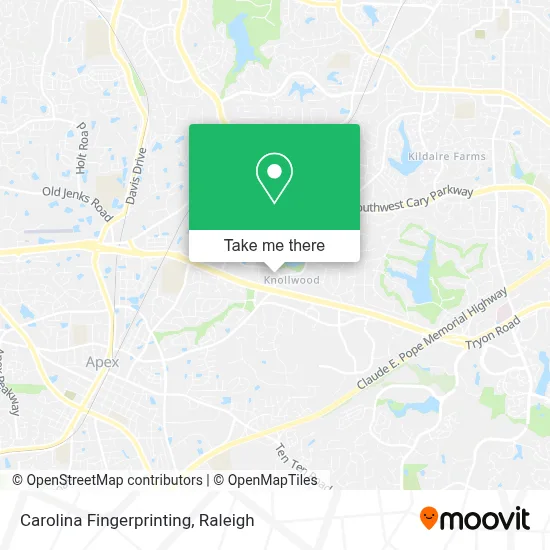 Carolina Fingerprinting map