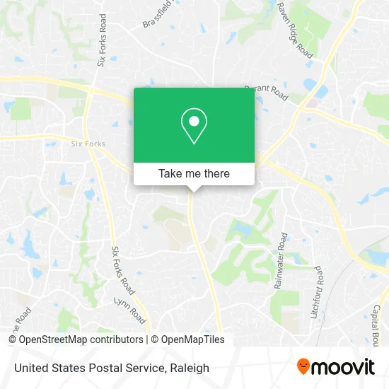 United States Postal Service map