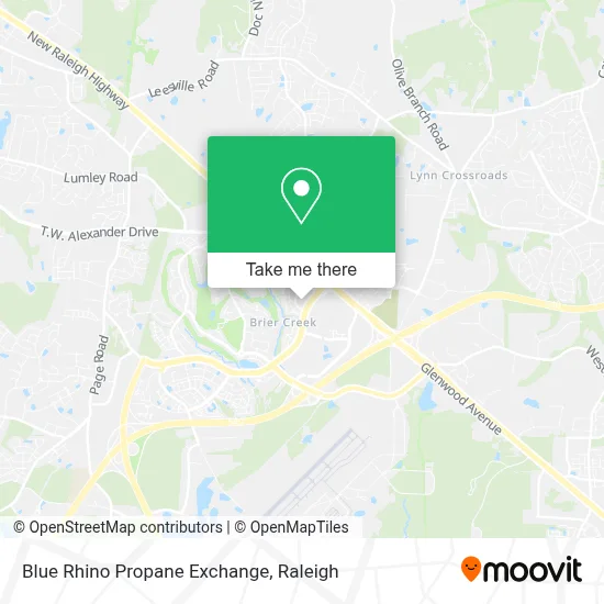 Blue Rhino Propane Exchange map