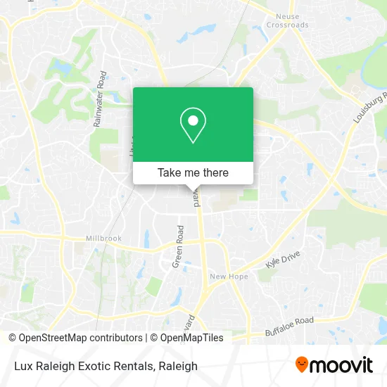 Lux Raleigh Exotic Rentals map