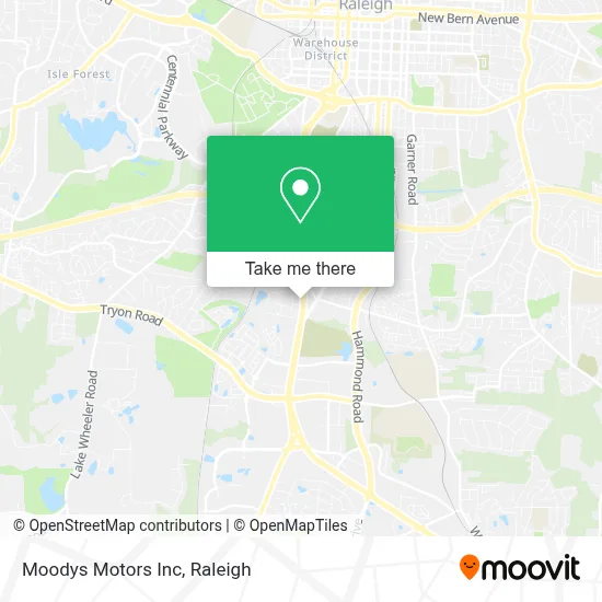 Moodys Motors Inc map