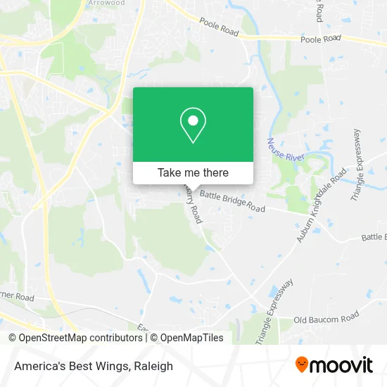 America's Best Wings map