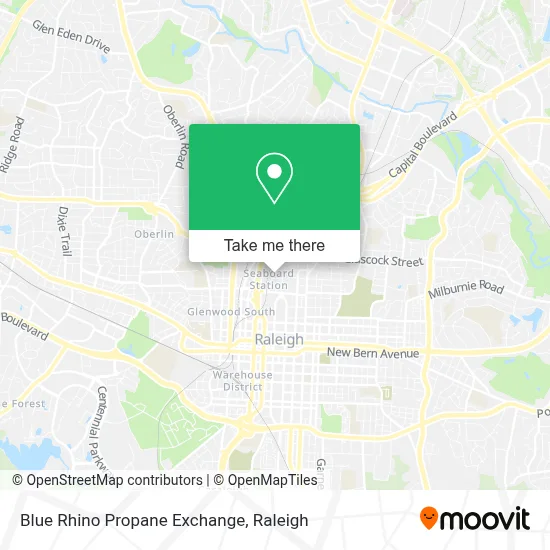 Blue Rhino Propane Exchange map
