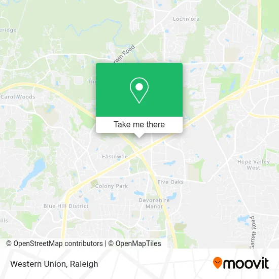 Western Union map