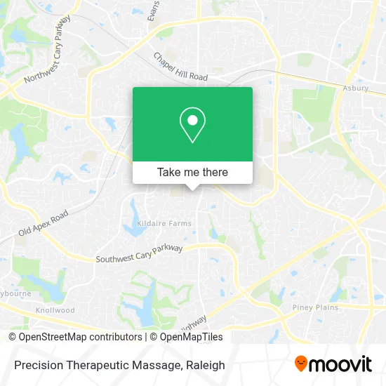 Precision Therapeutic Massage map