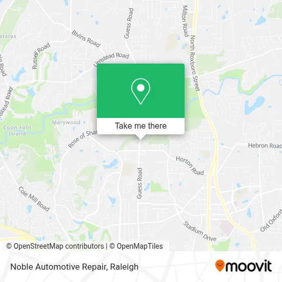 Noble Automotive Repair map