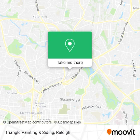 Triangle Painting & Siding map