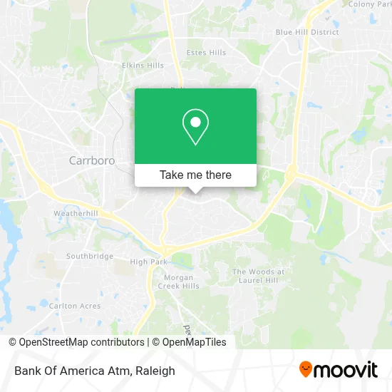 Bank Of America Atm map
