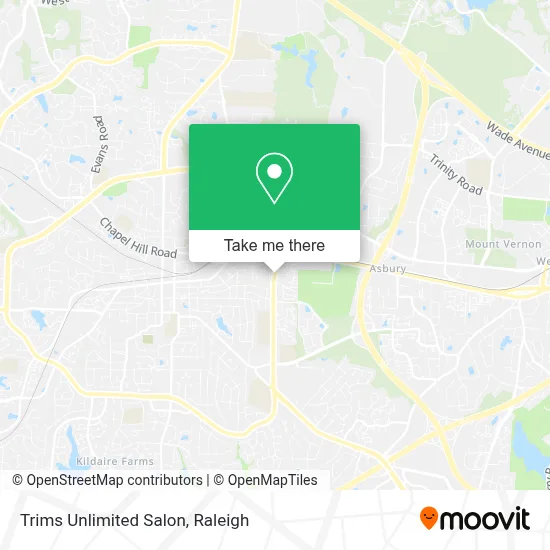 Trims Unlimited Salon map