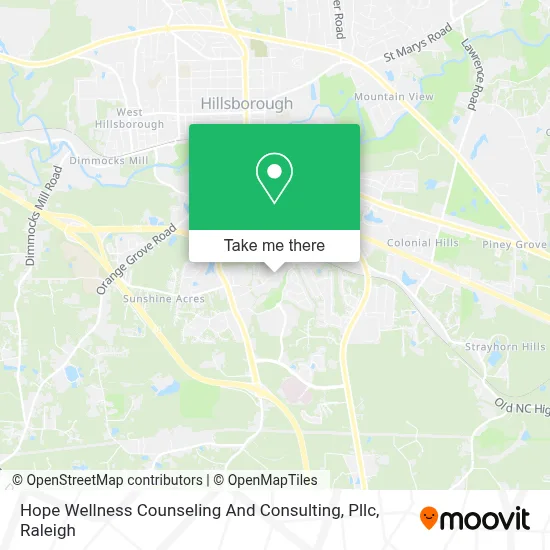 Hope Wellness Counseling And Consulting, Pllc map