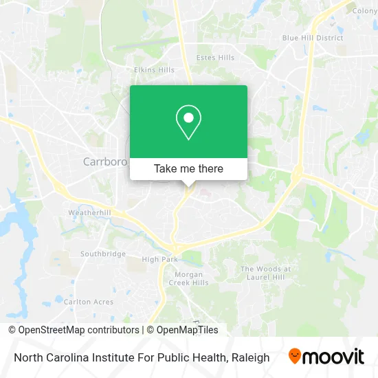 North Carolina Institute For Public Health map