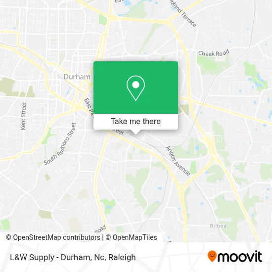 L&W Supply - Durham, Nc map