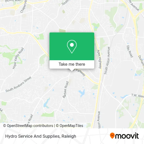 Hydro Service And Supplies map