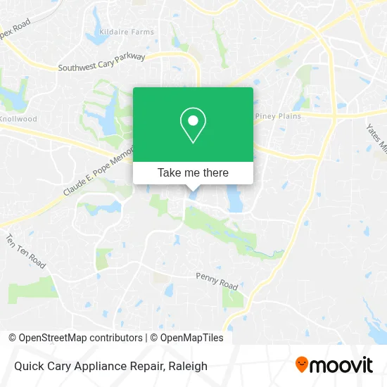 Quick Cary Appliance Repair map