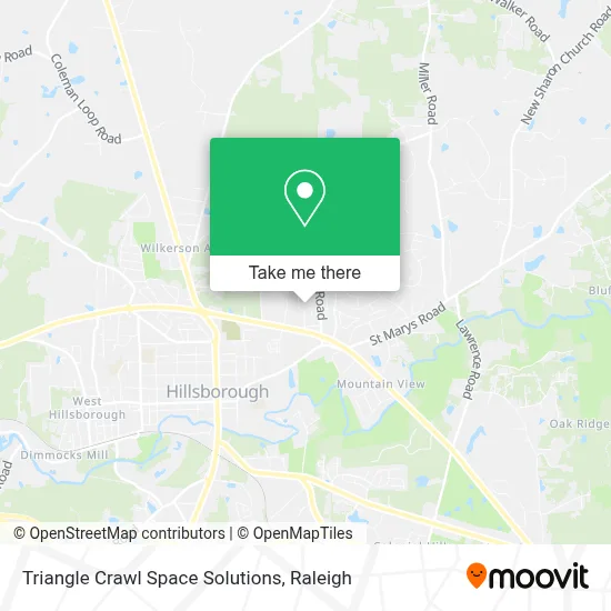 Triangle Crawl Space Solutions map
