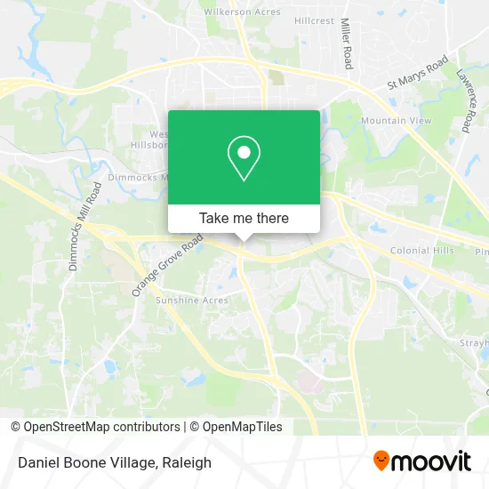 Daniel Boone Village map