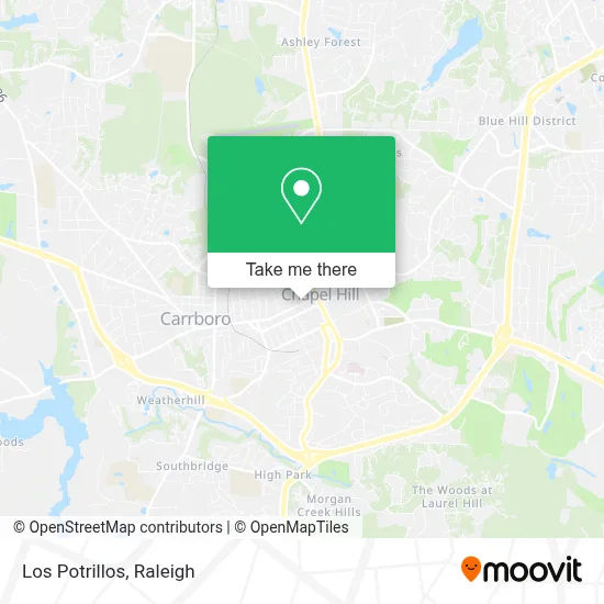 Los Potrillos map