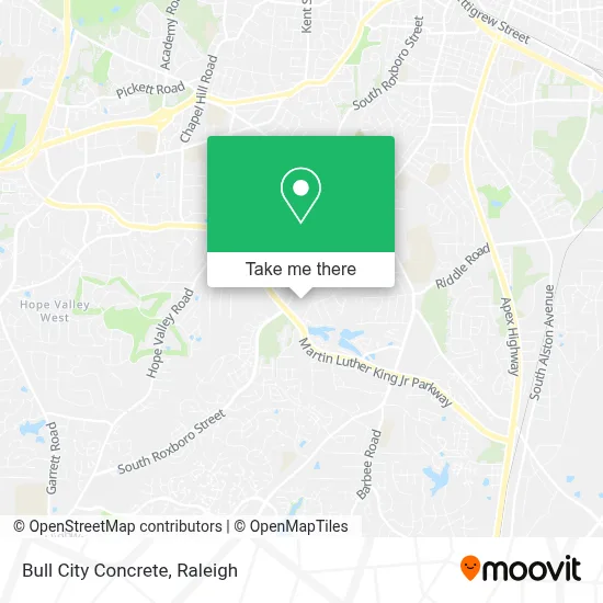 Bull City Concrete map