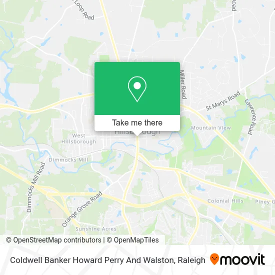 Coldwell Banker Howard Perry And Walston map
