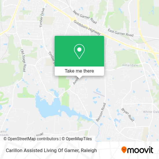 Carillon Assisted Living Of Garner map
