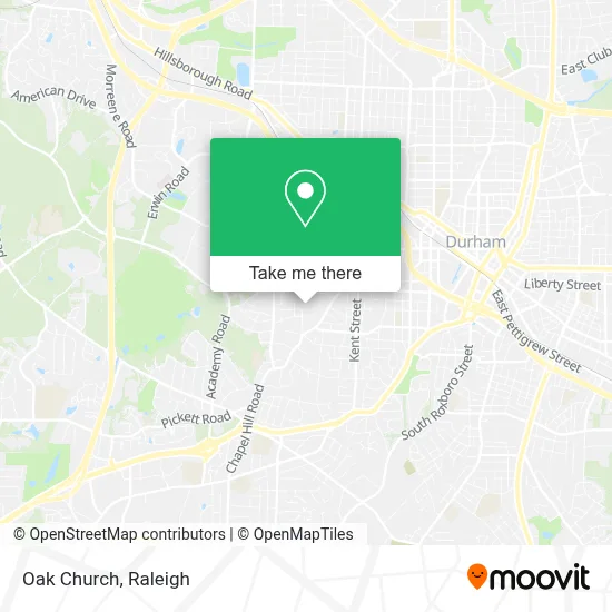 Oak Church map