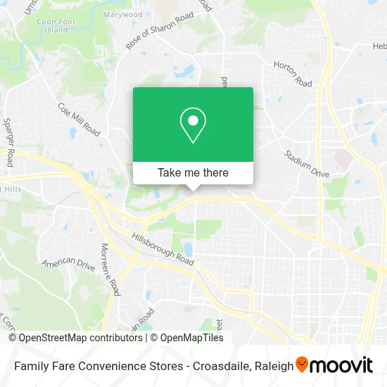 Family Fare Convenience Stores - Croasdaile map