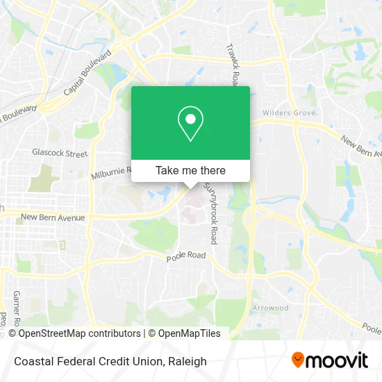 Coastal Federal Credit Union map
