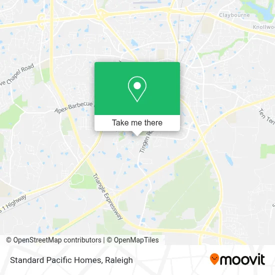Standard Pacific Homes map